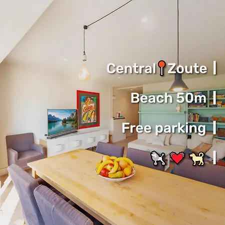 Het Zoute - Parkeerplaats - Wifi - Comfort - Uitzonderlijke Locatie - Ideaal Voor Stellen En Gezinnen 크노케-하이스트