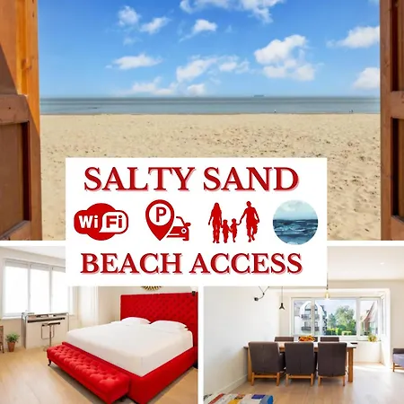 Het Zoute - Parkeerplaats - Wifi - Comfort - Uitzonderlijke Locatie - Ideaal Voor Stellen En Gezinnen דירה